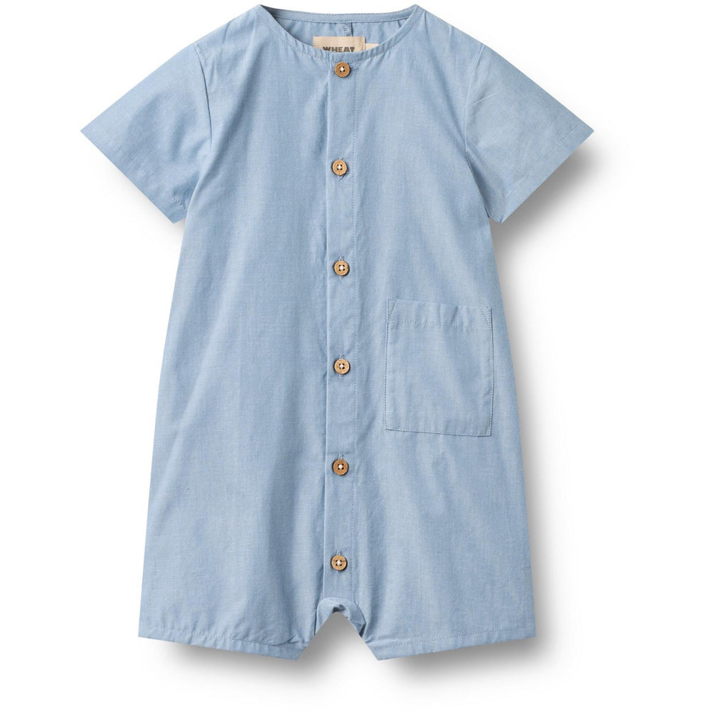 Køb Wheat Blue Chambrey Playsuit Frederik