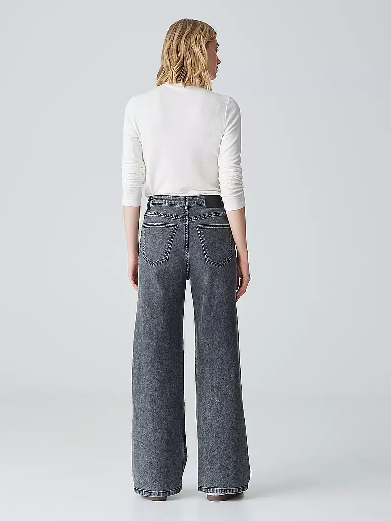 OPUS Jeans Wide Fit MARLI PALAZZO grau