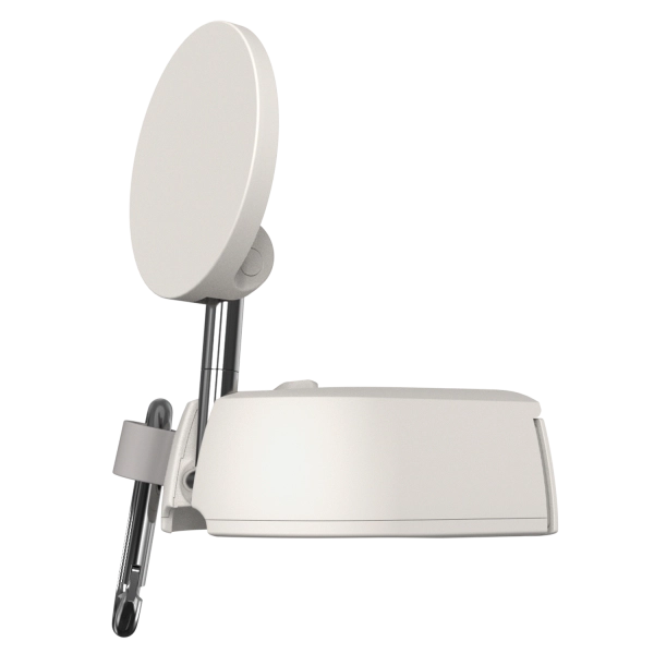 Treker Magnetic Airplane Mount MagSafe Reise Smartphone Halterung für Flugzeugtische inkl. MagSafe Haltering / Karabiner (TRKNCG112 ) - Weiss