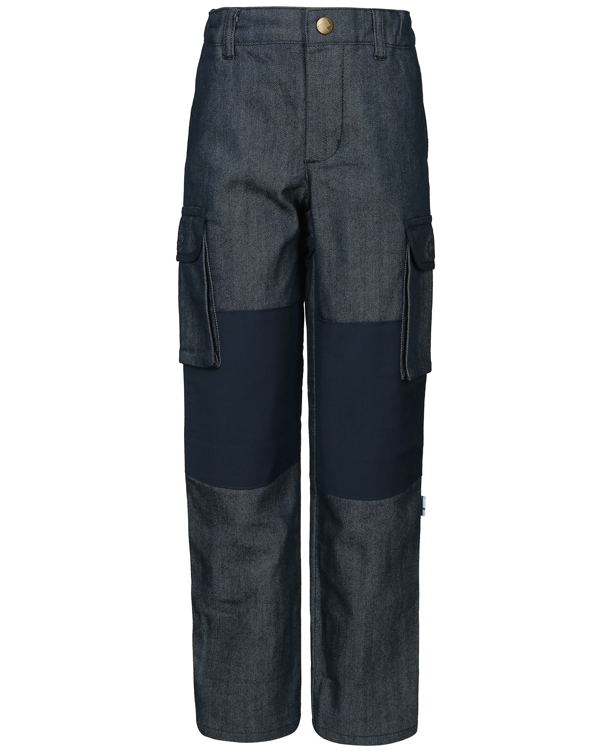 Jeans-Cargohose KELKKA verstärktem Knie in dark blue denim