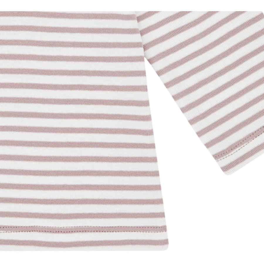 Sense Organics Langarmshirt, rose stripes