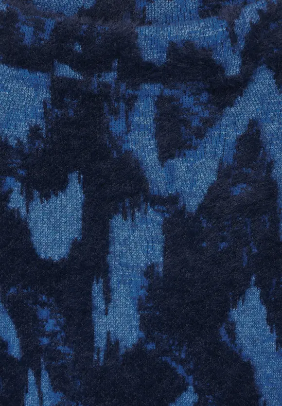 Flauschiger Pullover - deep blue