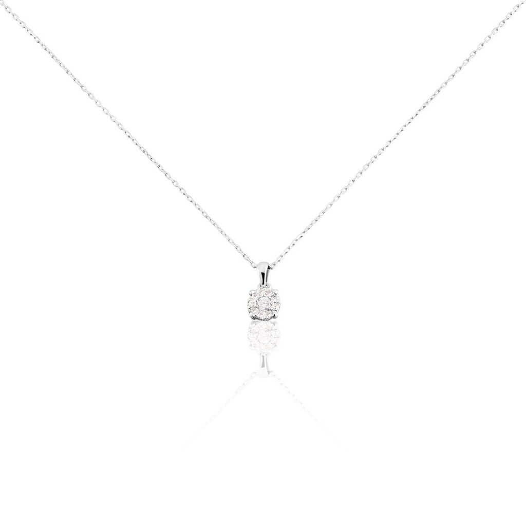 Collier Artemis Or Blanc Diamant