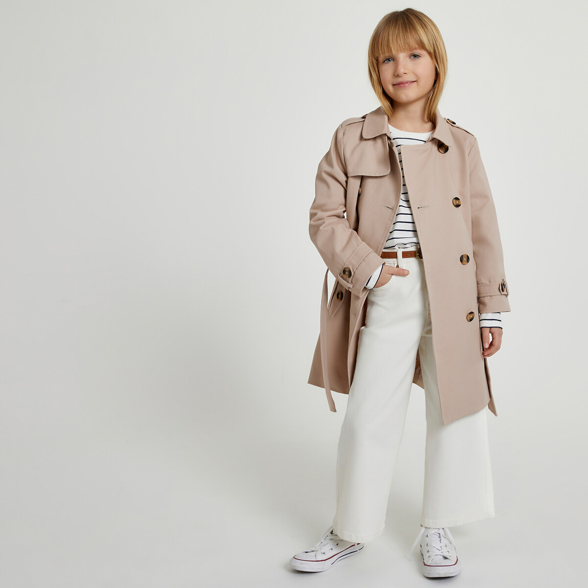 COLEÇÕES LA REDOUTE<br>Trench coat com cinto