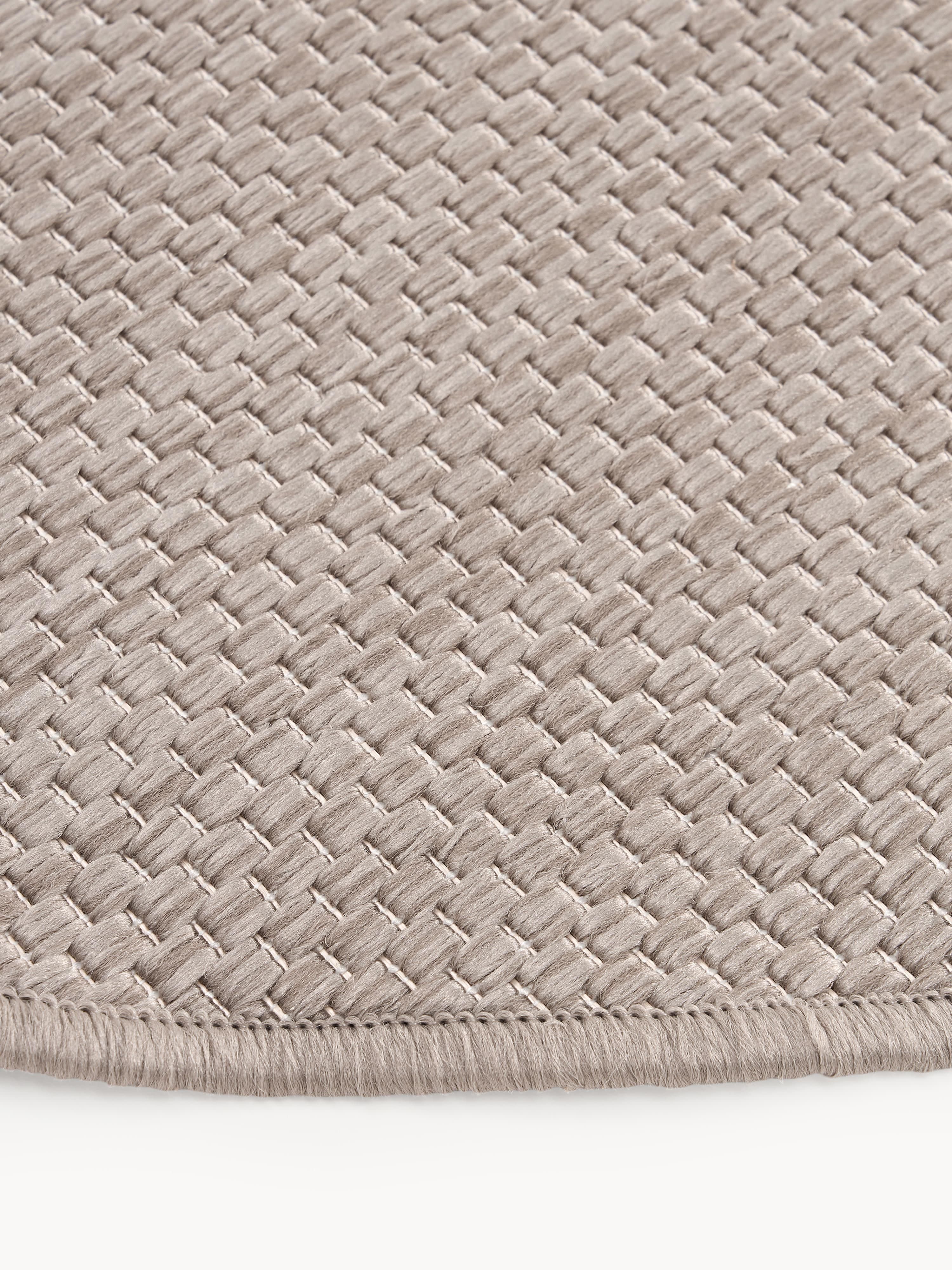 Rond dubbelzijdig in- & outdoor vloerkleed Whitby