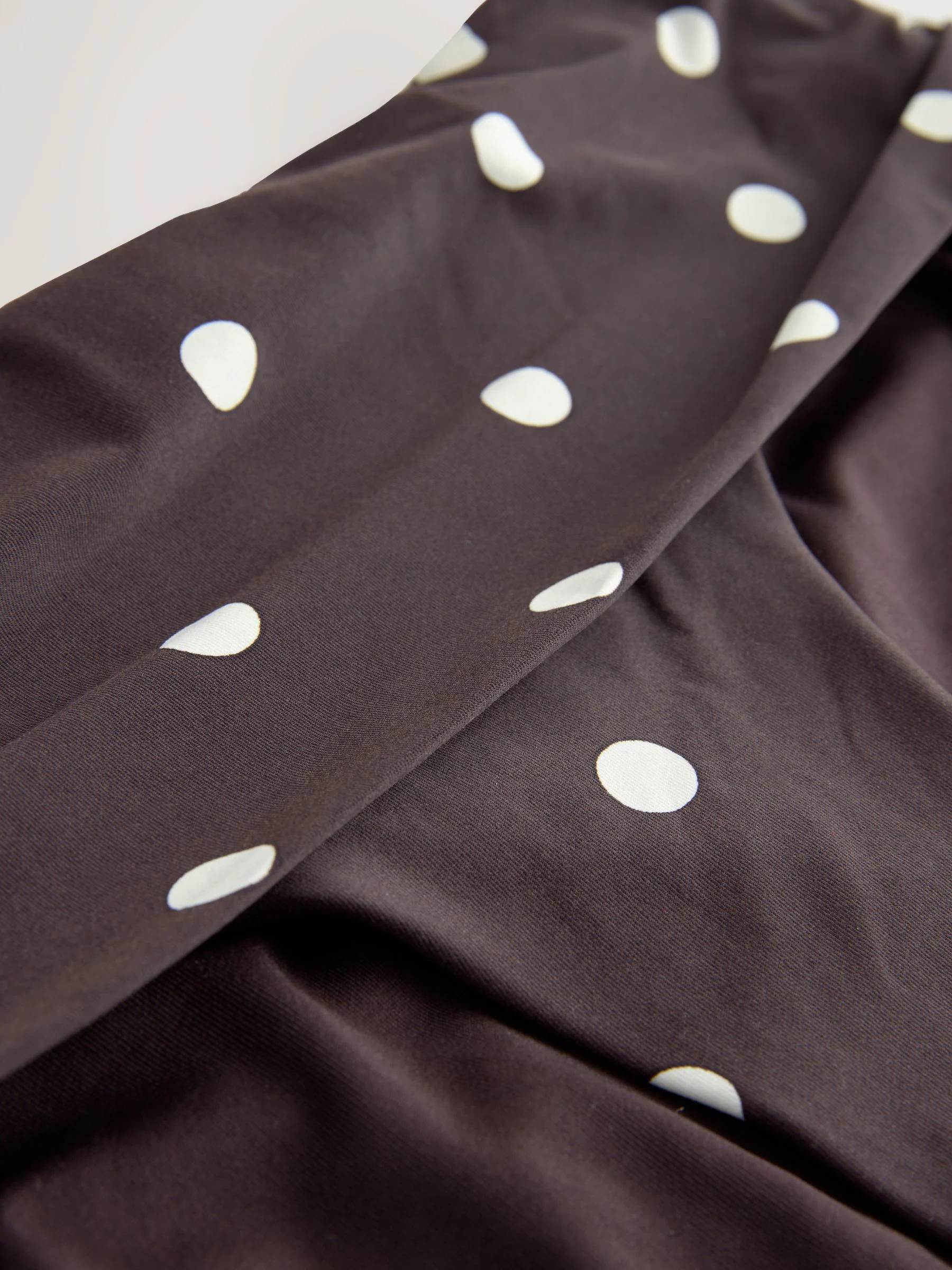 Chocolate Brown/Cream Spot - Bikinibroekjes