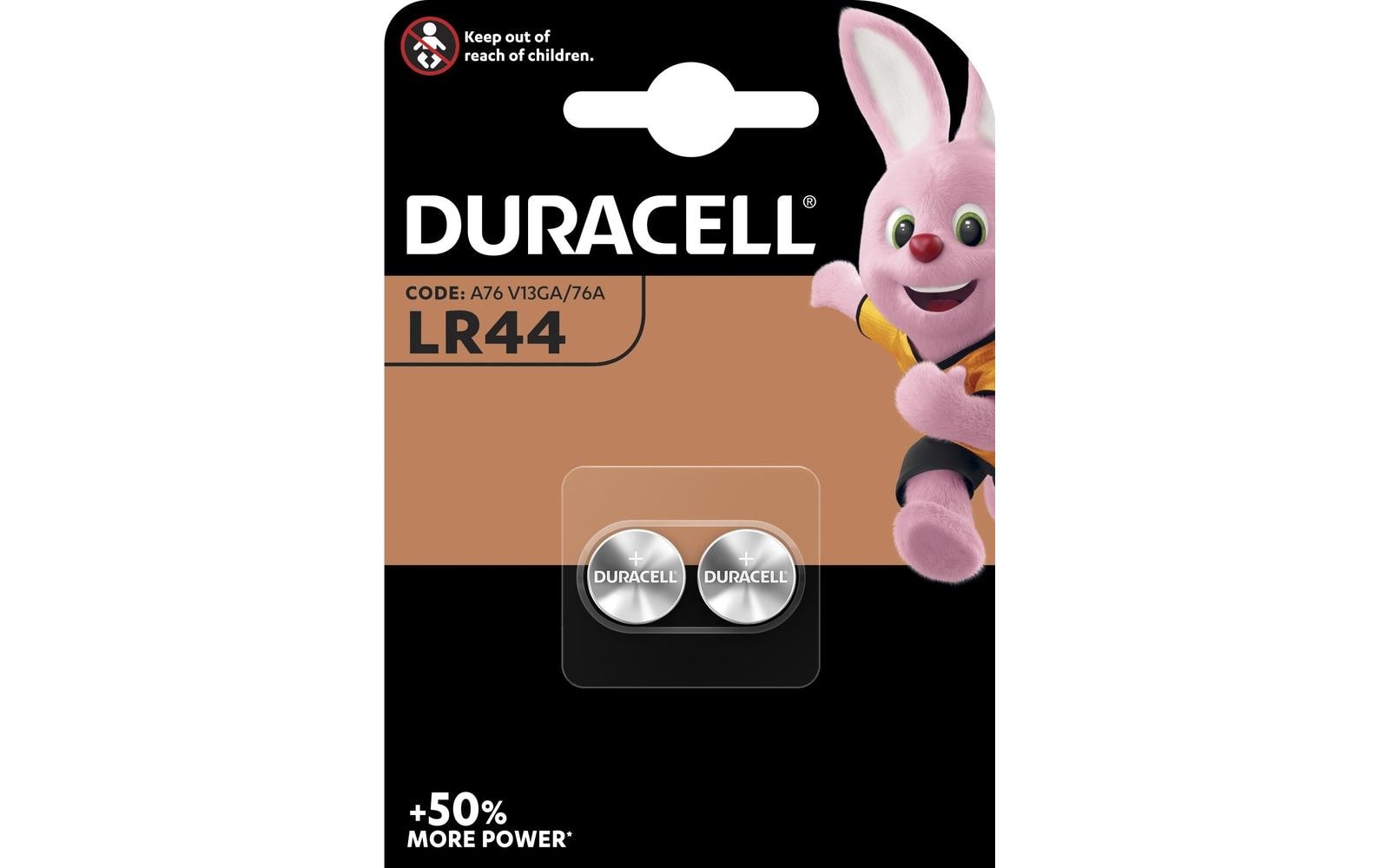 Knopfzelle Alkaline LR44 , 2 StückKnopfzelle, 2 Stück