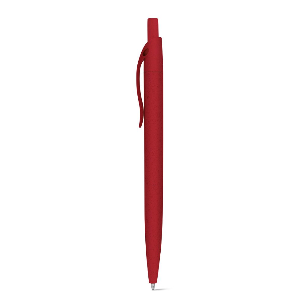hi!dea 81168 - Stylo à bille en fibre de paille de blé et ABS avec clip