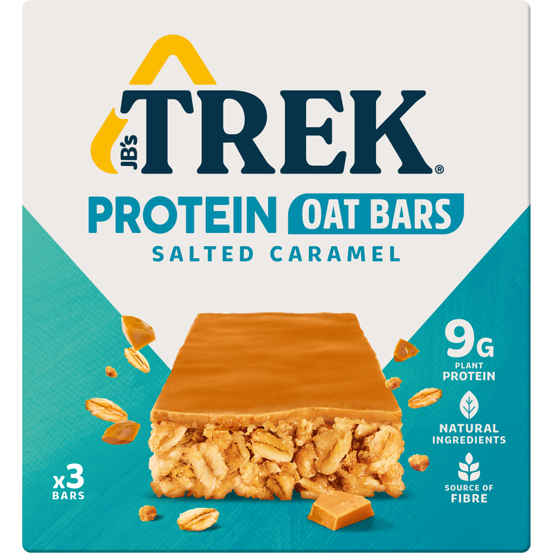 TREK Proteinriegel Salted Caramel, 50 g, 3 Stück