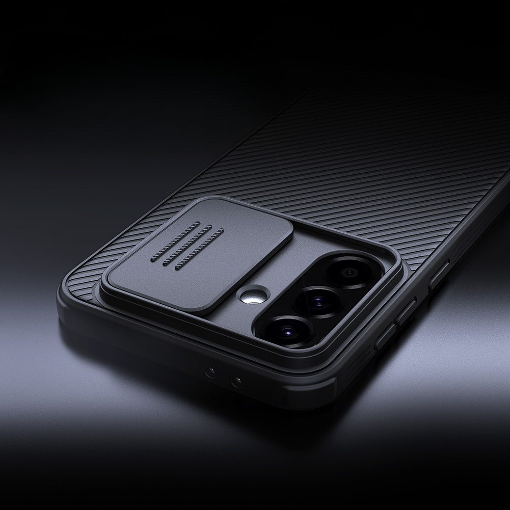 Samsung Galaxy A56 Schutz Hülle Cam-Slider mit Kameraschutz - Schwarz