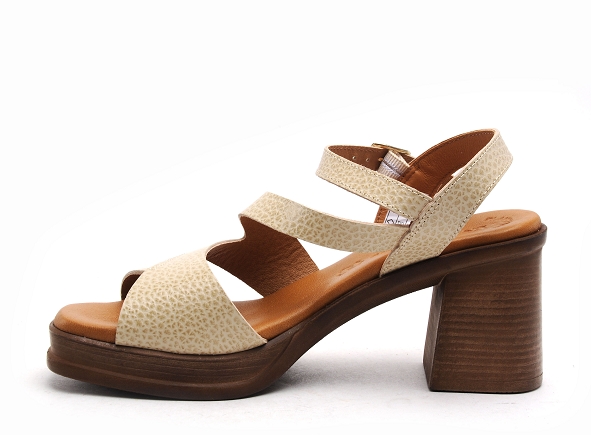 Eva frutos nu pieds talons femme 3672 beige