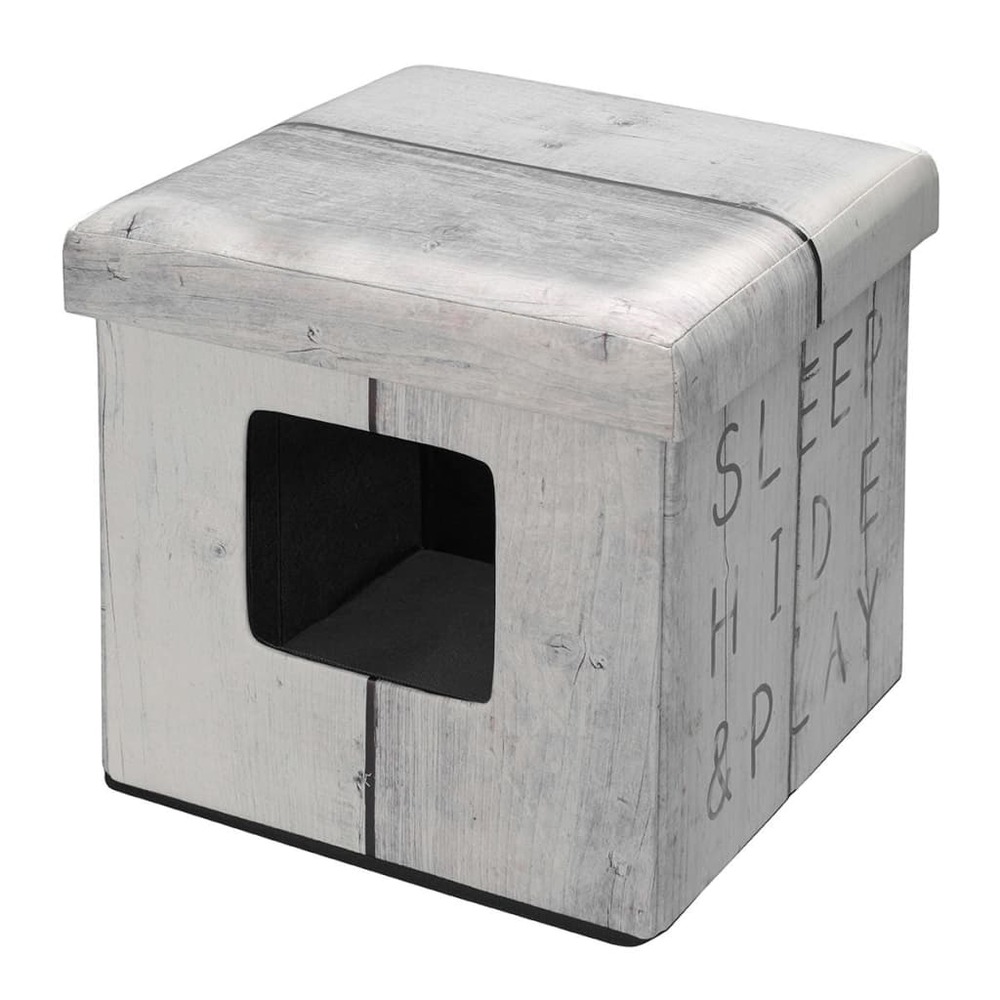 Pouf pour animaux de compagnie sleep hide play blanc 434/431603