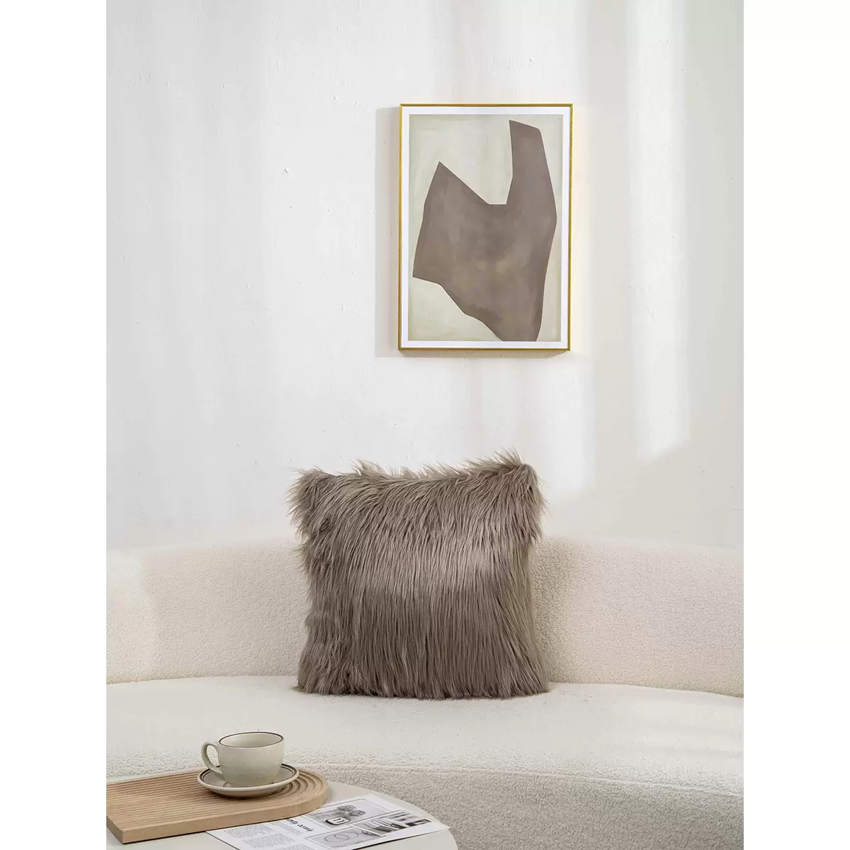 Zierkissen Lenny taupe
