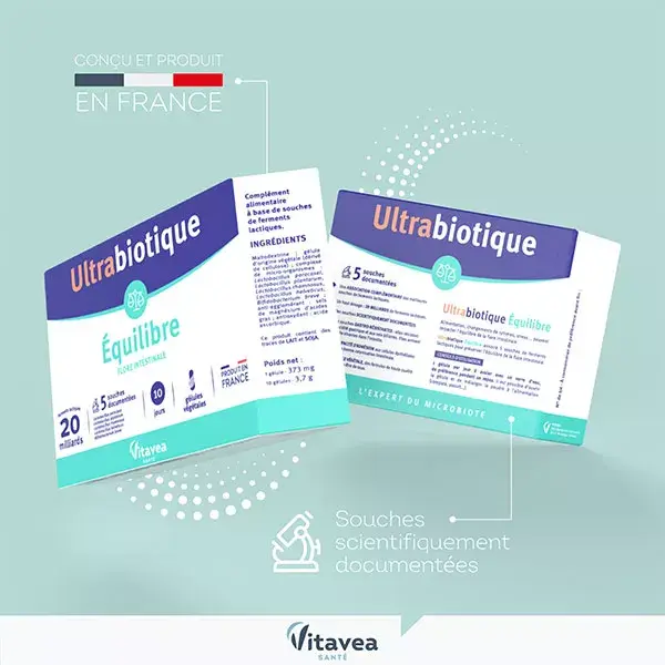 Vitavea Ultrabiotic Equilíbrio da Flora Intestinal 10 cápsulas vegetais