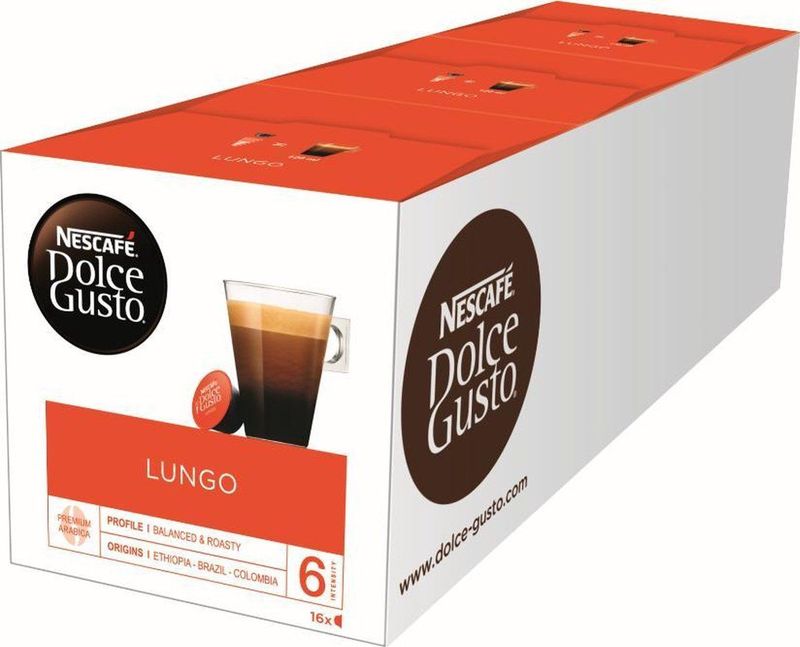 Nescafe - Dolce Gusto Lungo - Koffiecups - 16 Stuks