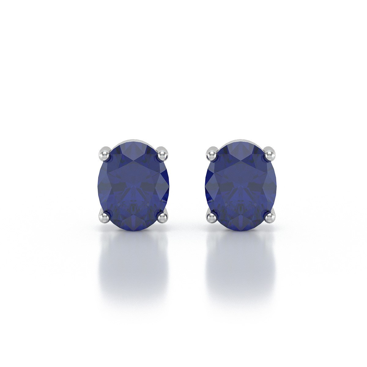 Boucles d'oreilles saphir ovale : la touche chic et glamour pour votre look | Aden Boutique