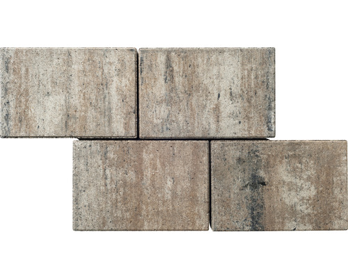 Rechthoekige straatsteen iWay Modern schelpkalksteen 30 x 20 x 6 cm