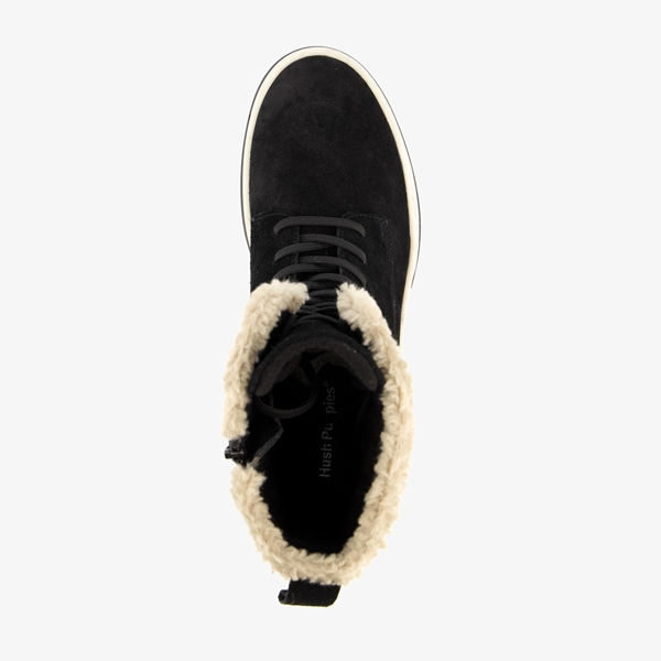 Hush Puppies gevoerde suede dames veterboots