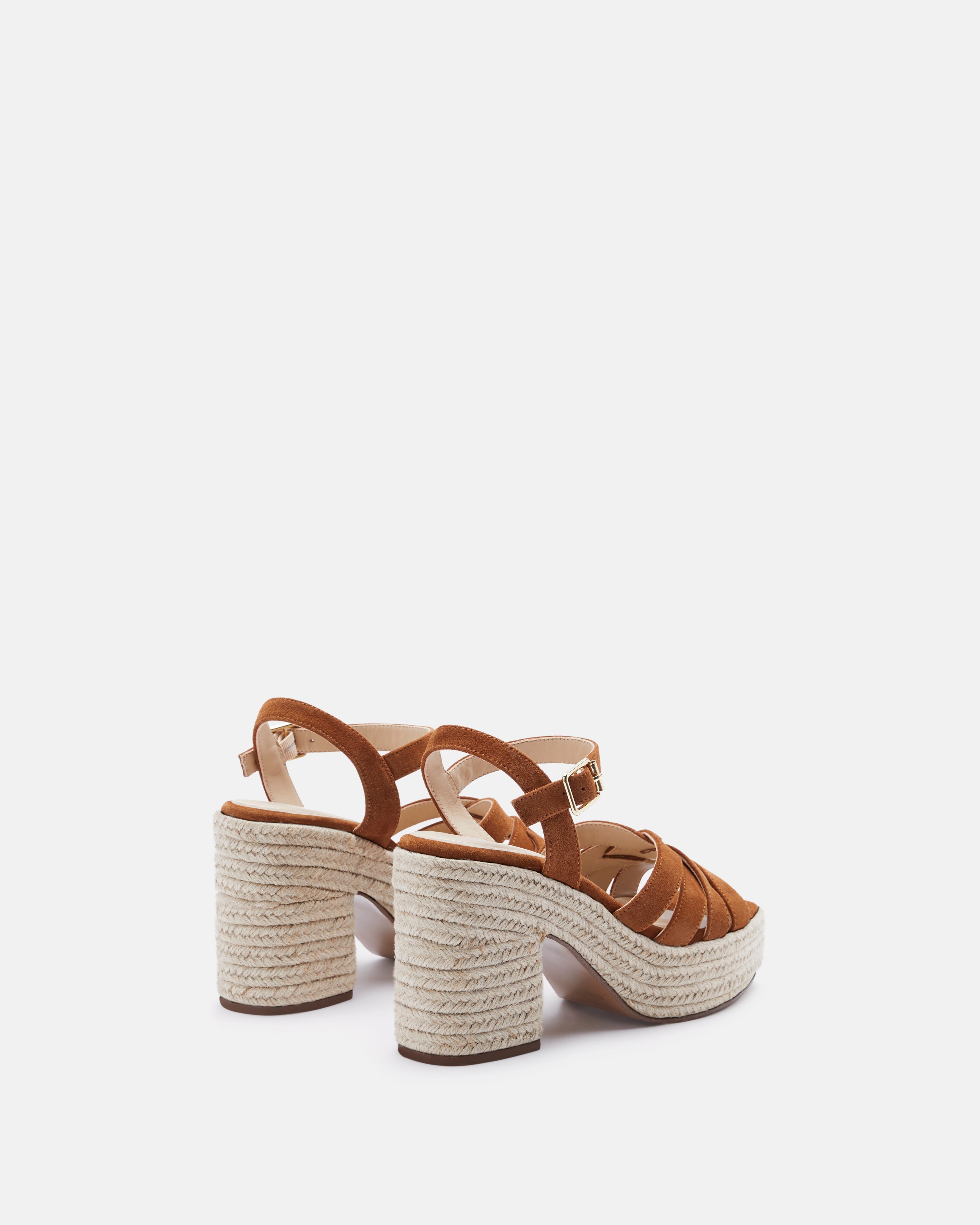 SANDALES JUTIA/VEL COGNAC