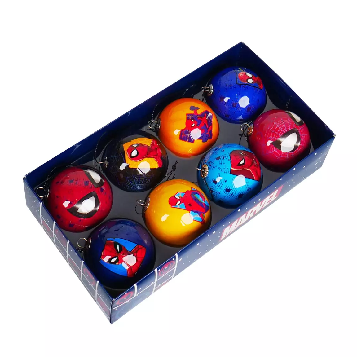 Coffret de 8 boules de Noël (D60 mm) Disney Spiderman Multicolore