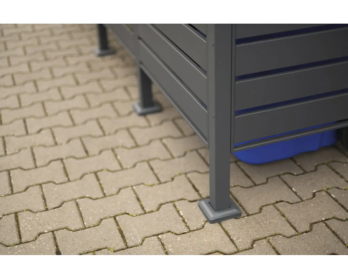 WESTMANN Planum opbergbox met 3 bakken, 250 x 90 x 120 cm, antraciet