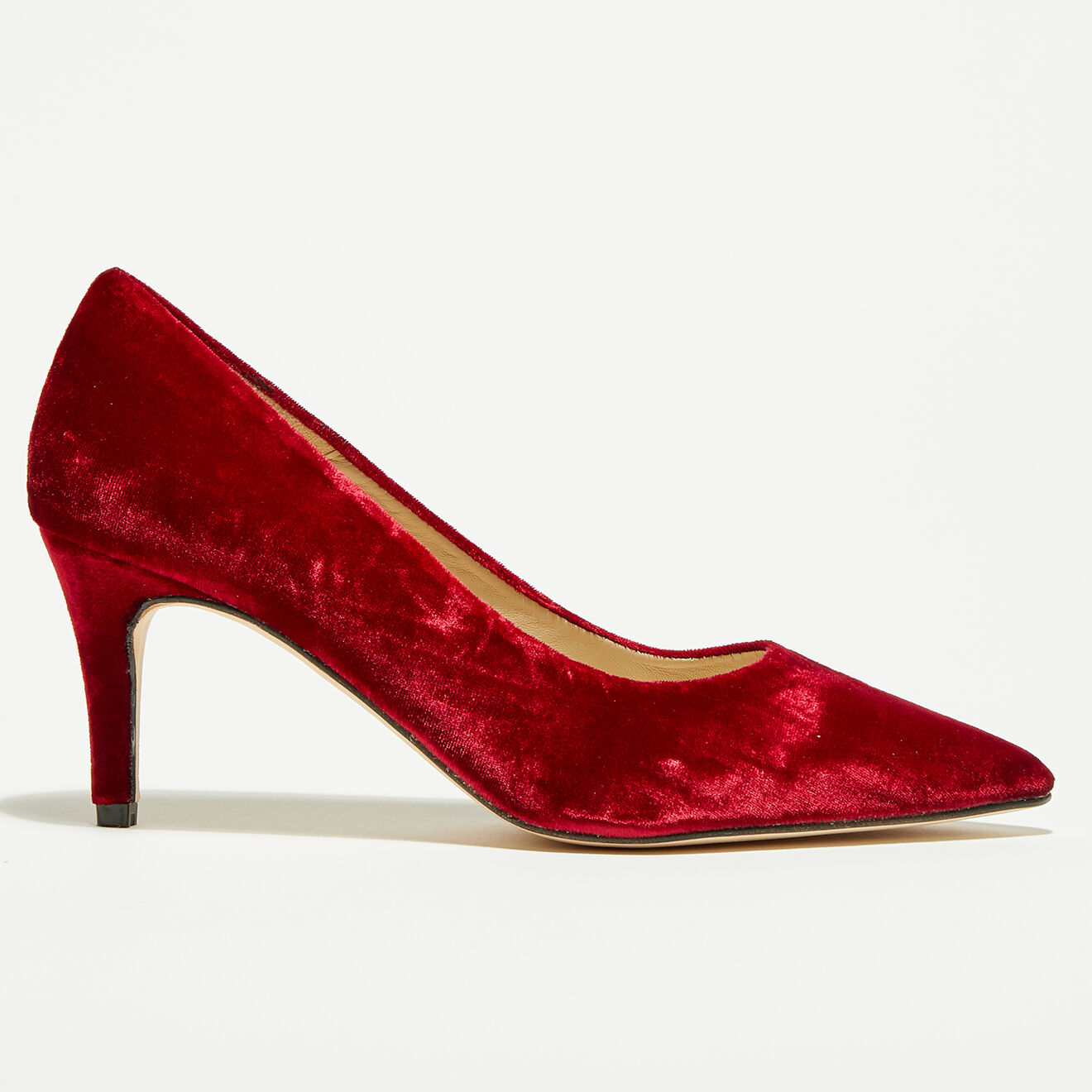 Anaki Escarpins en Velours Baila rouges - Talon 8 cm