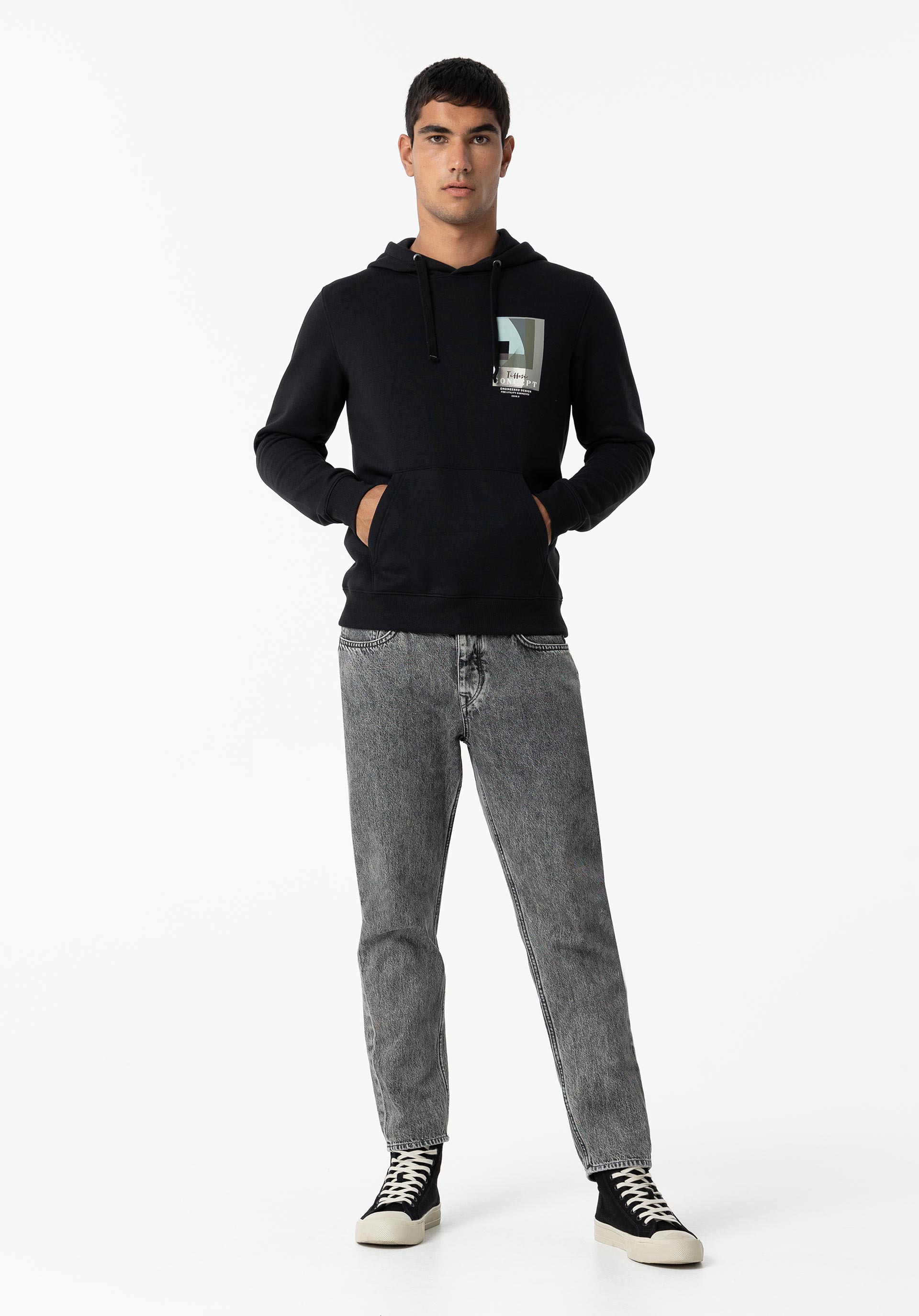 Hoodie com Estampado Frontal
