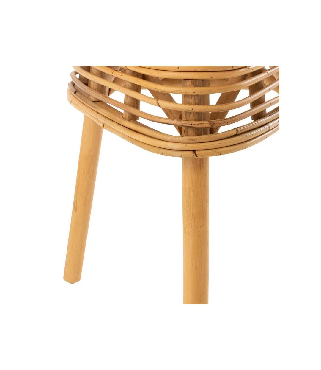 Paris Prix - Tabouret En Rotin triangulaire 42cm Naturel