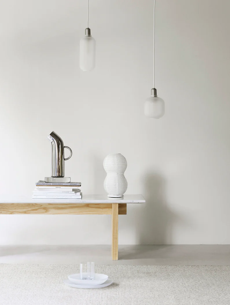 Normann Copenhagen  Puff Twist bordlampe - hvid