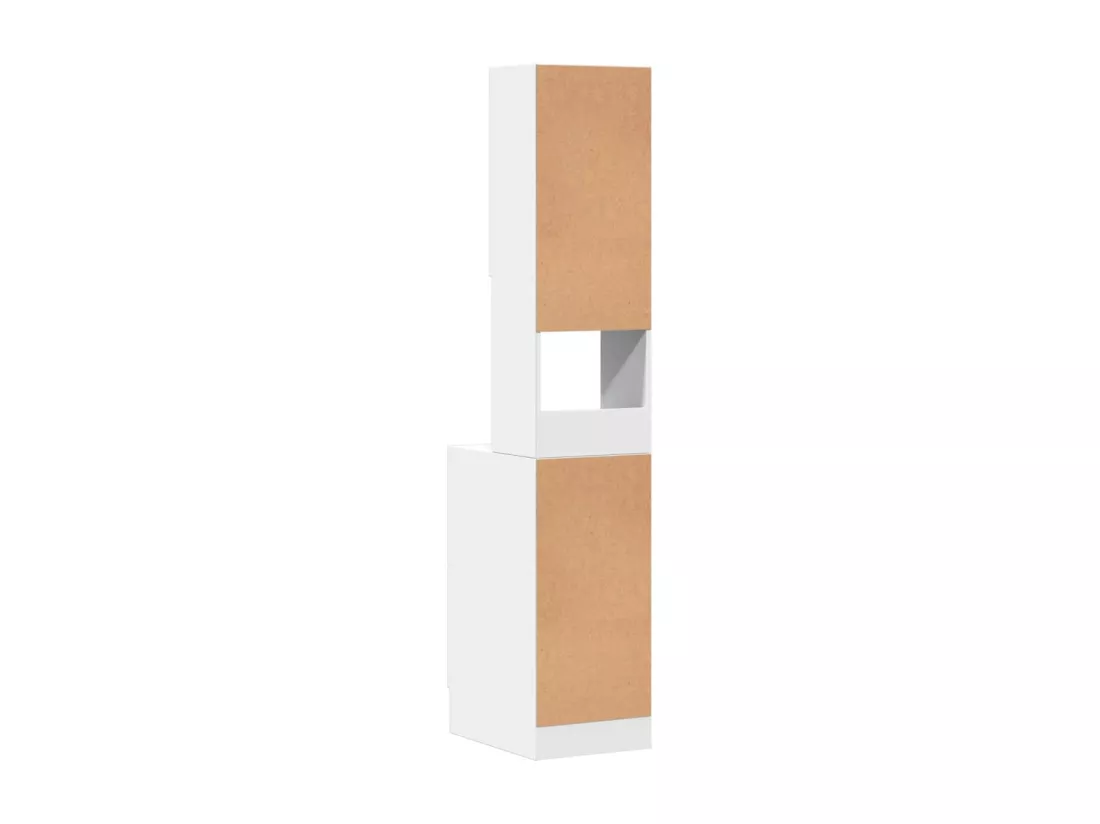 Armoire de cuisine blanc 35x50x180 cm bois d'ingénierie