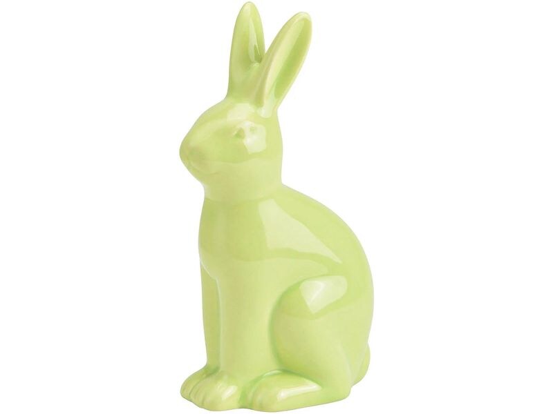 G. Wurm Aufsteller Hase 16 cm, Grün Dekofigur