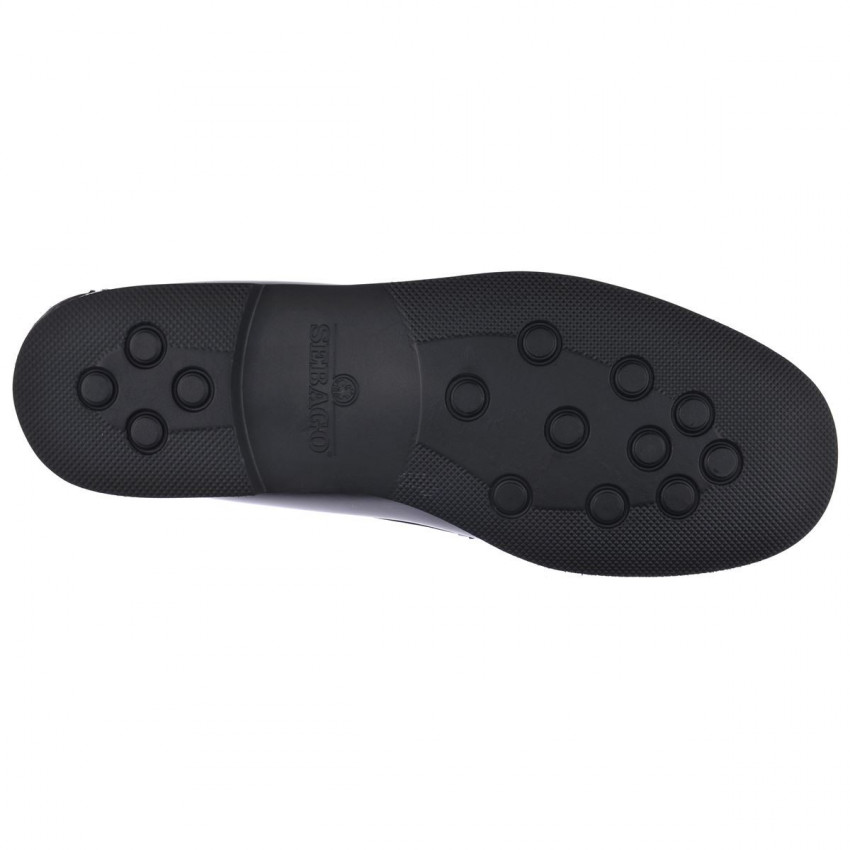 DAN POLARIS REGULAR Black MOCASSIN-Mocassin pour homme en cuir largeur regular