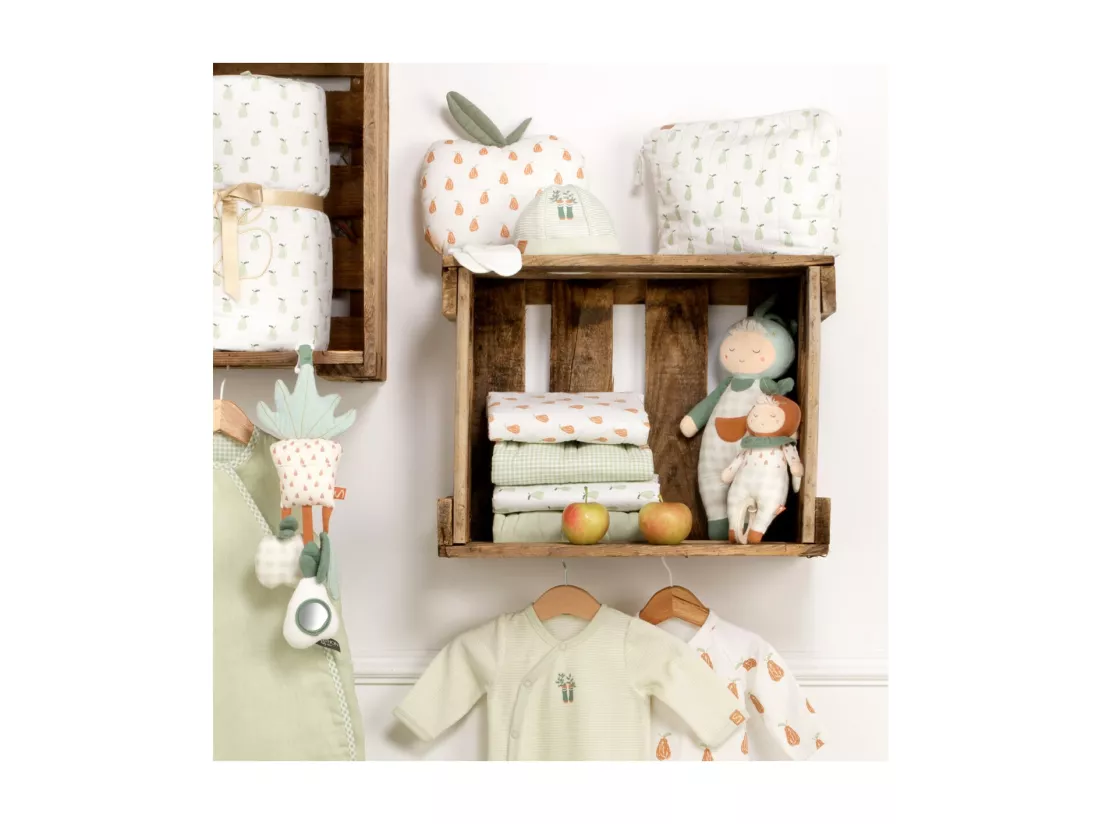 Peluche musicale jardinier en coton Vert