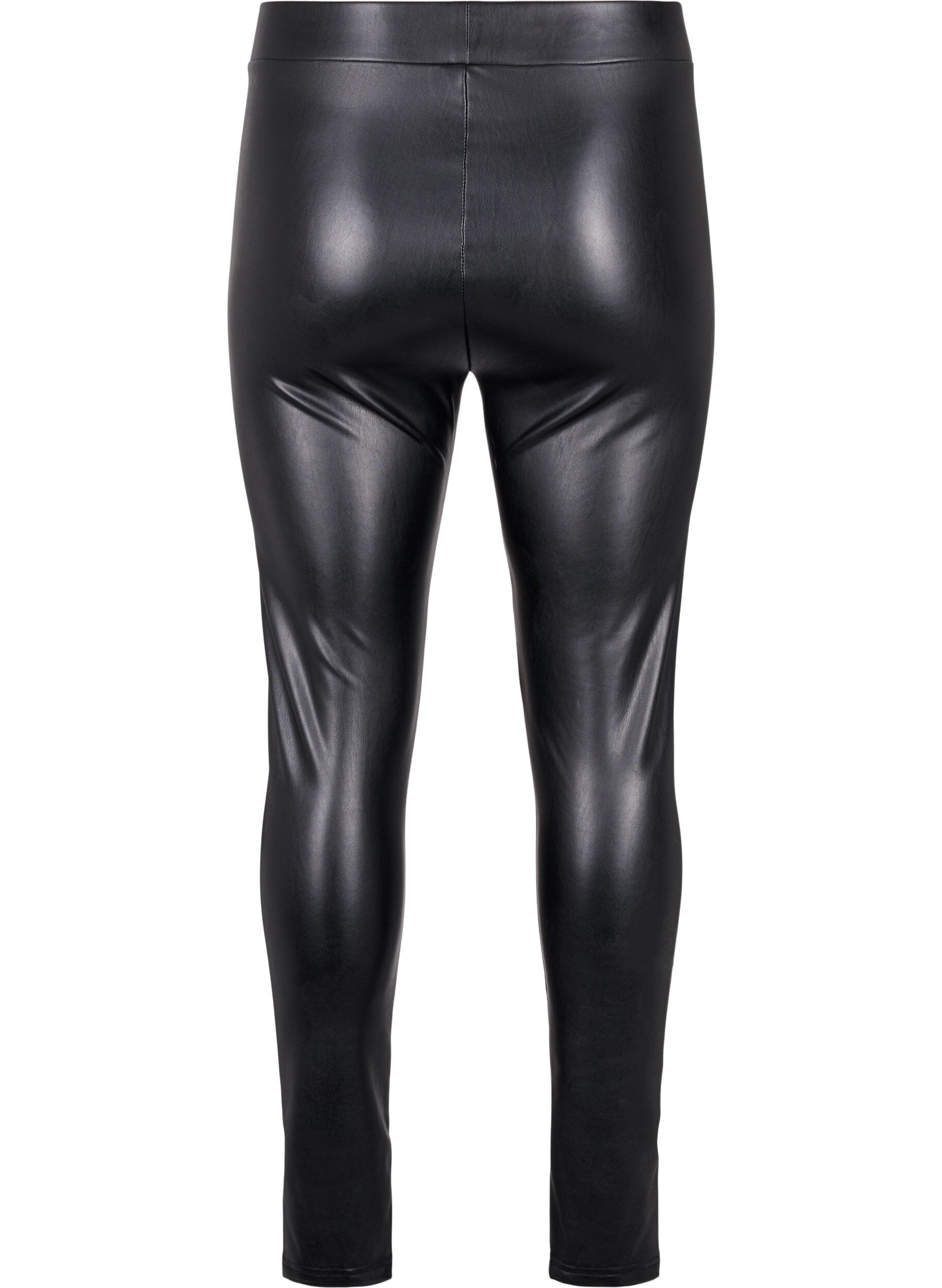 Coated leggings med børstet inderside