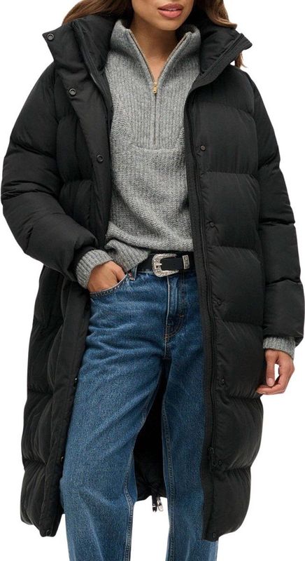 Superdry - Donsjack - Zwart - Hoogwaardige Materialen