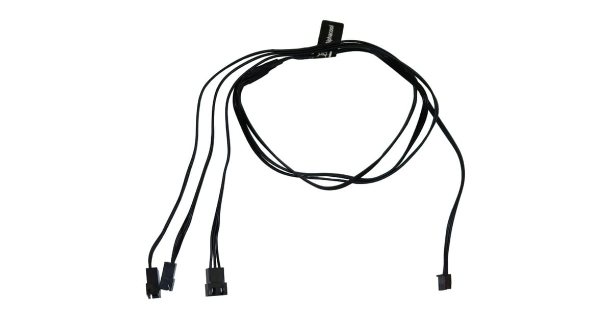 AlphacoolDigital RGB LED Y-kabel 3-weg met JST male connector  (Zwart, 60cm)