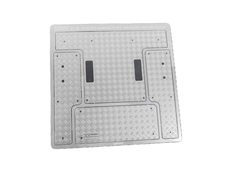 RC4WD Modellbau-Riffelblech Hintere Diamantplatten 2015 Lan Diamantplatten hinten für D90