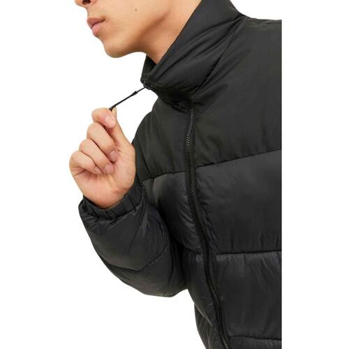 Jack & Jones - JJETOBY PUFFER HOOD SN Negro