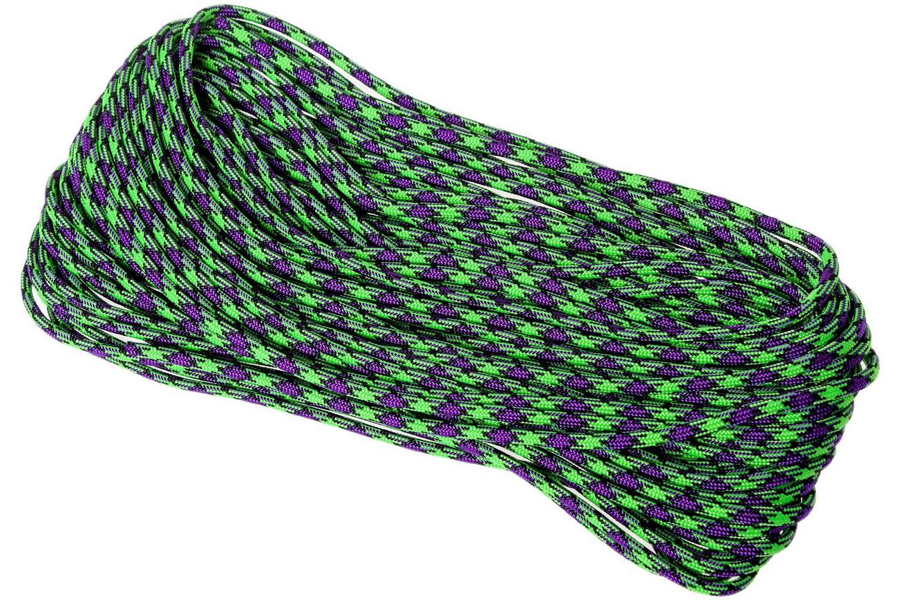 Knivesandtools 550 paracord type III, kleur: zombie, 50 ft (15,24 m)