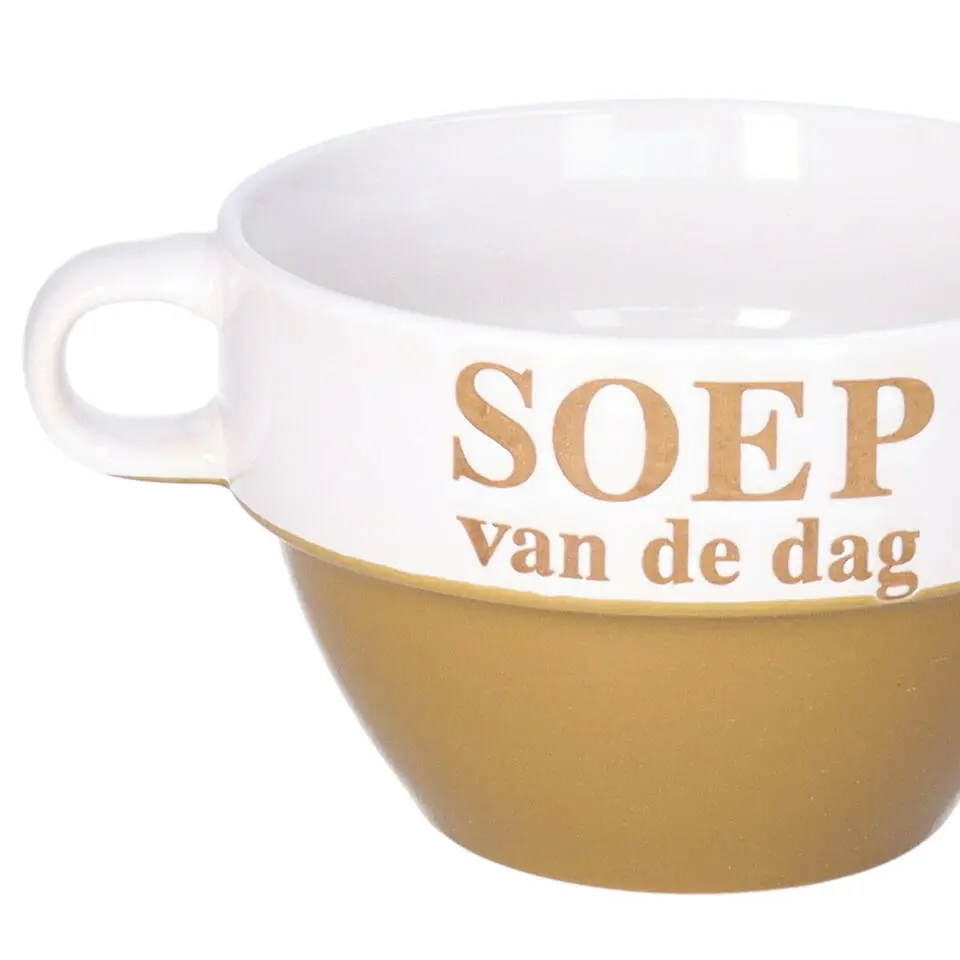Soepkommen - Soep van de dag - Cappuccino bruin - Stapelbaar
