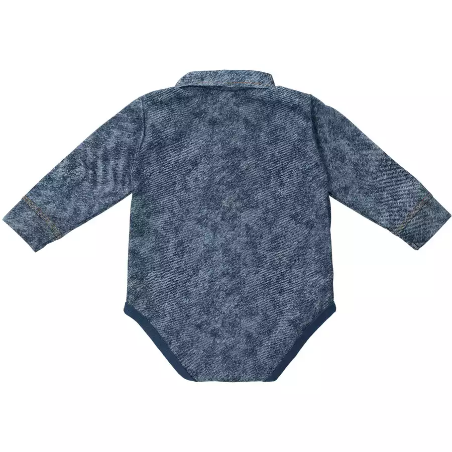 Makoma Body Langarm Giraffe blau