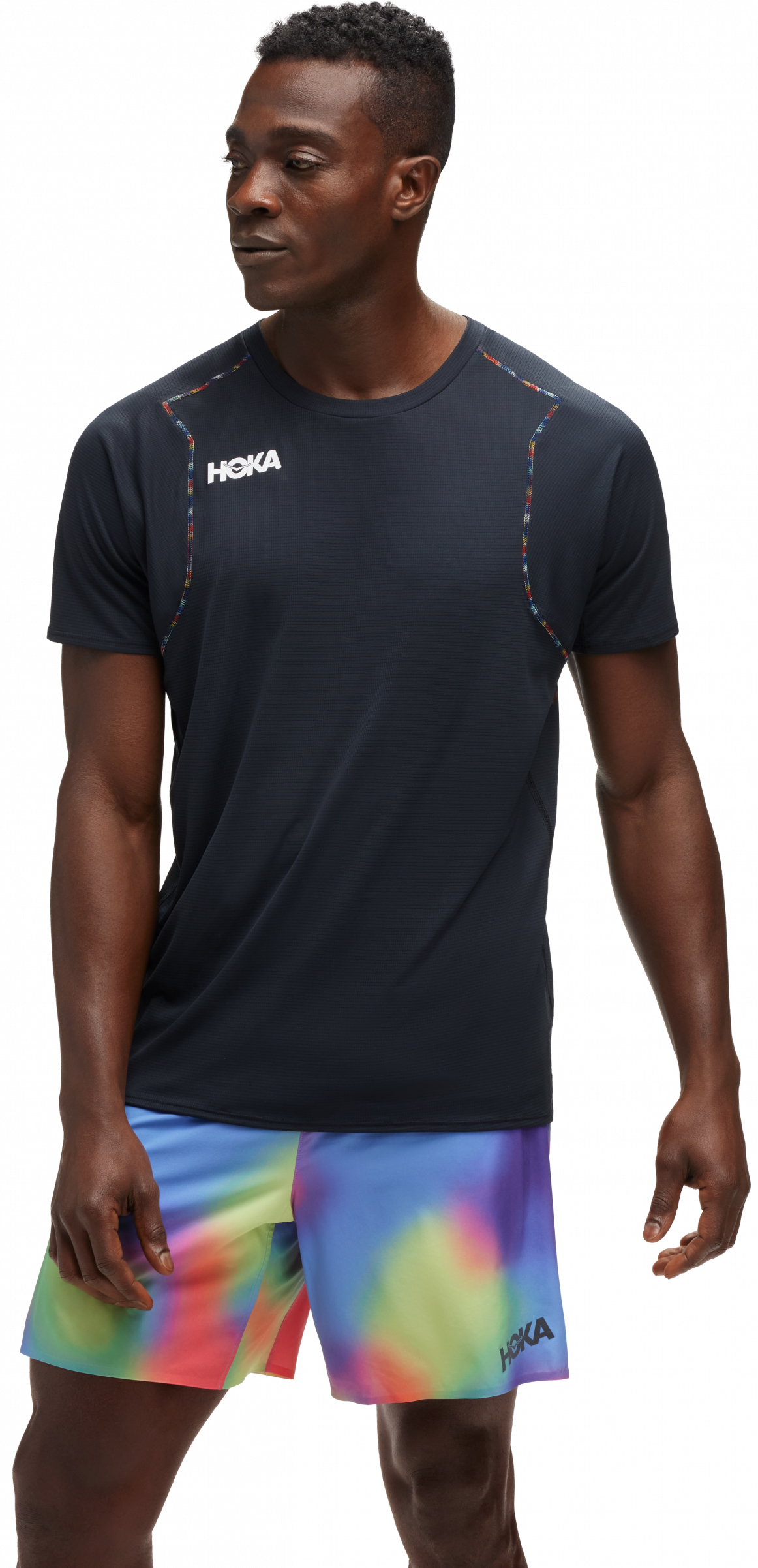 Glide Short Sleeve Herre Black/Multi