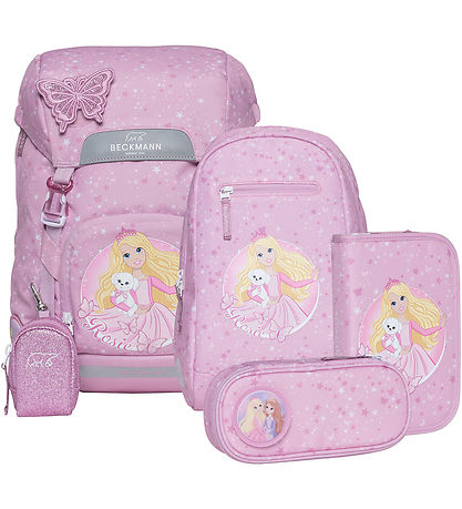 Beckmann Schulranzen-Set - Classic+ - Rosie - Pink