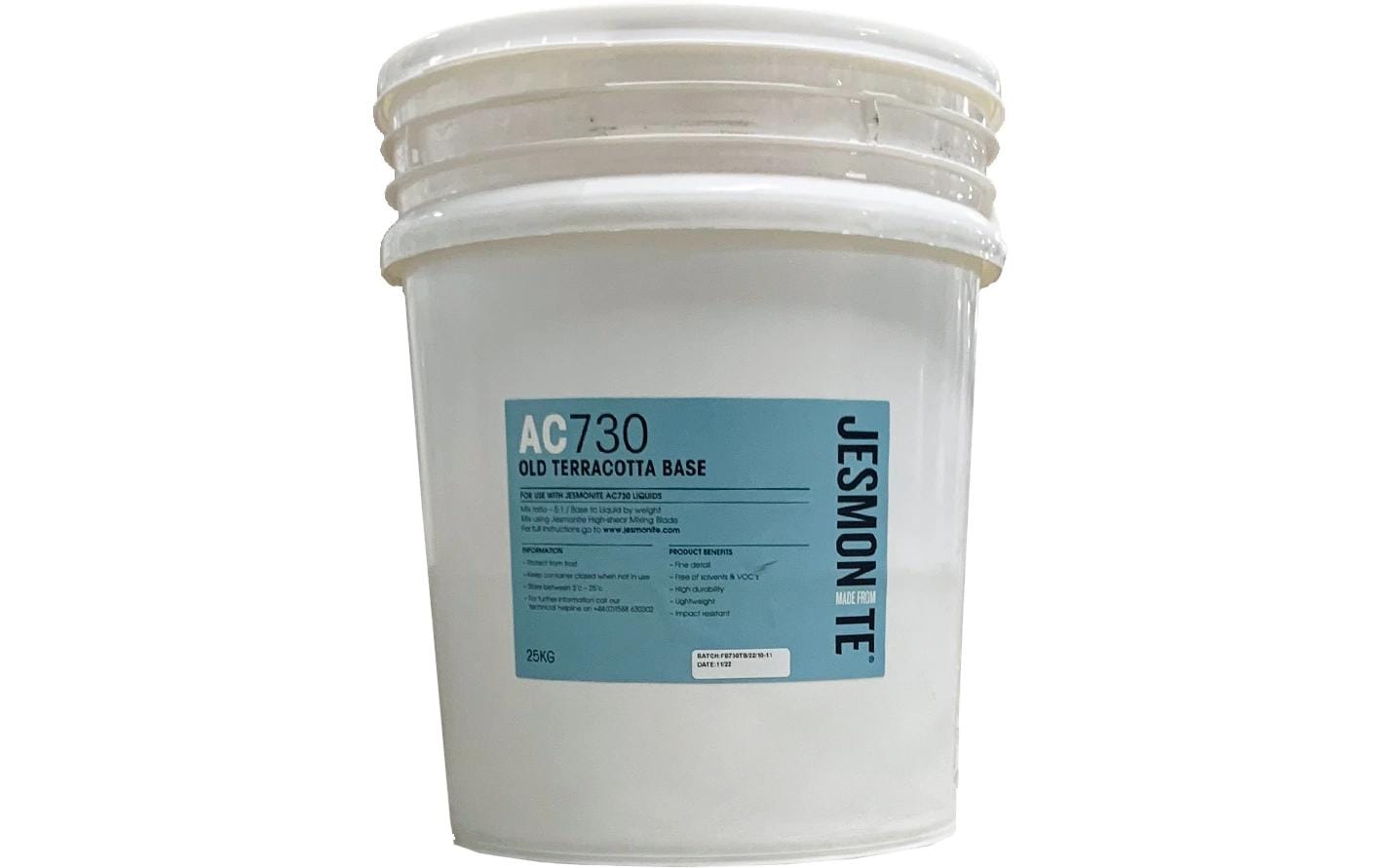 Modelliermasse Zementbasis Pulver AC 730, 25 kg, Terracotta<br>Material für die Herstellung von Giessformen