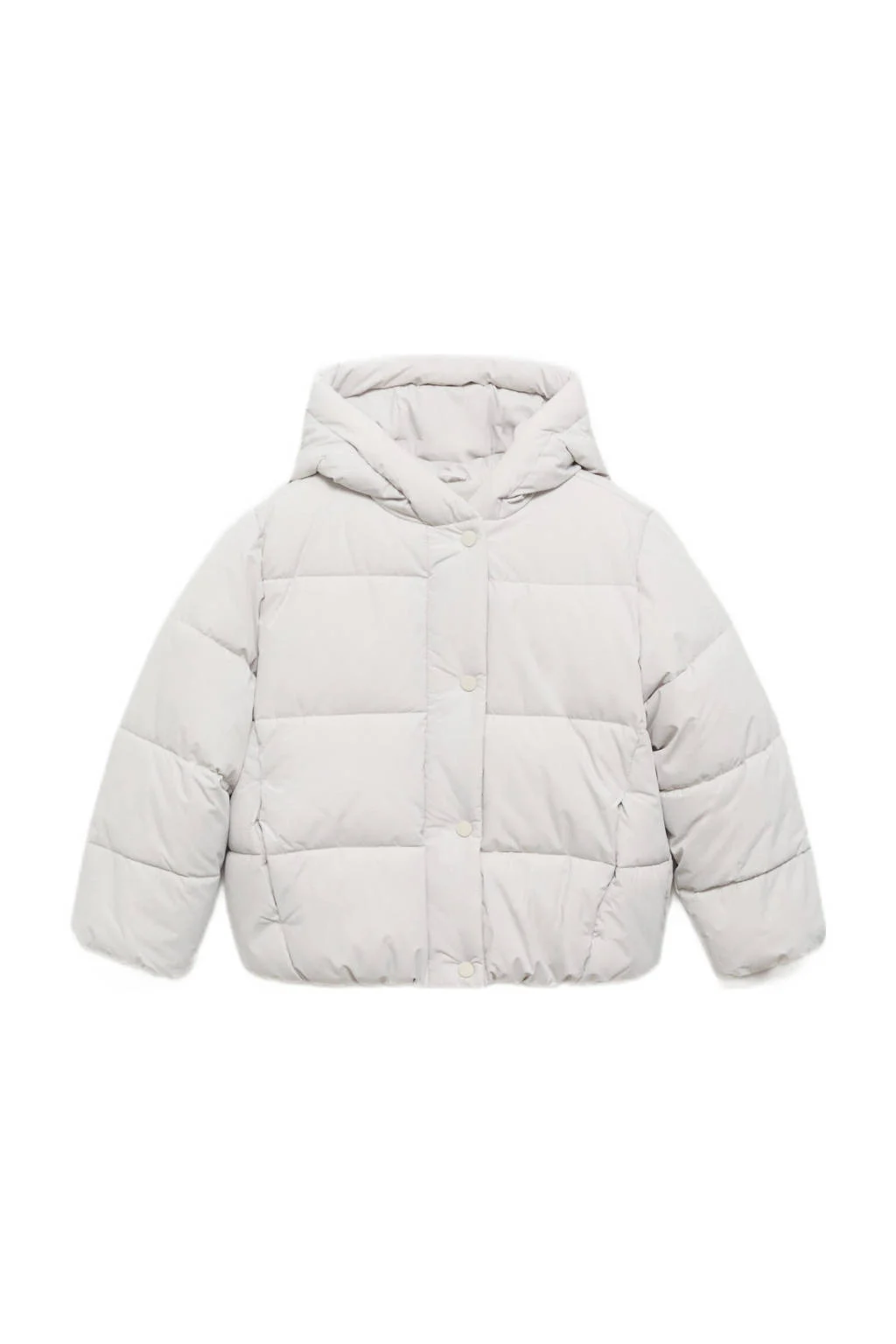 Mango Kids gewatteerde jas grijs