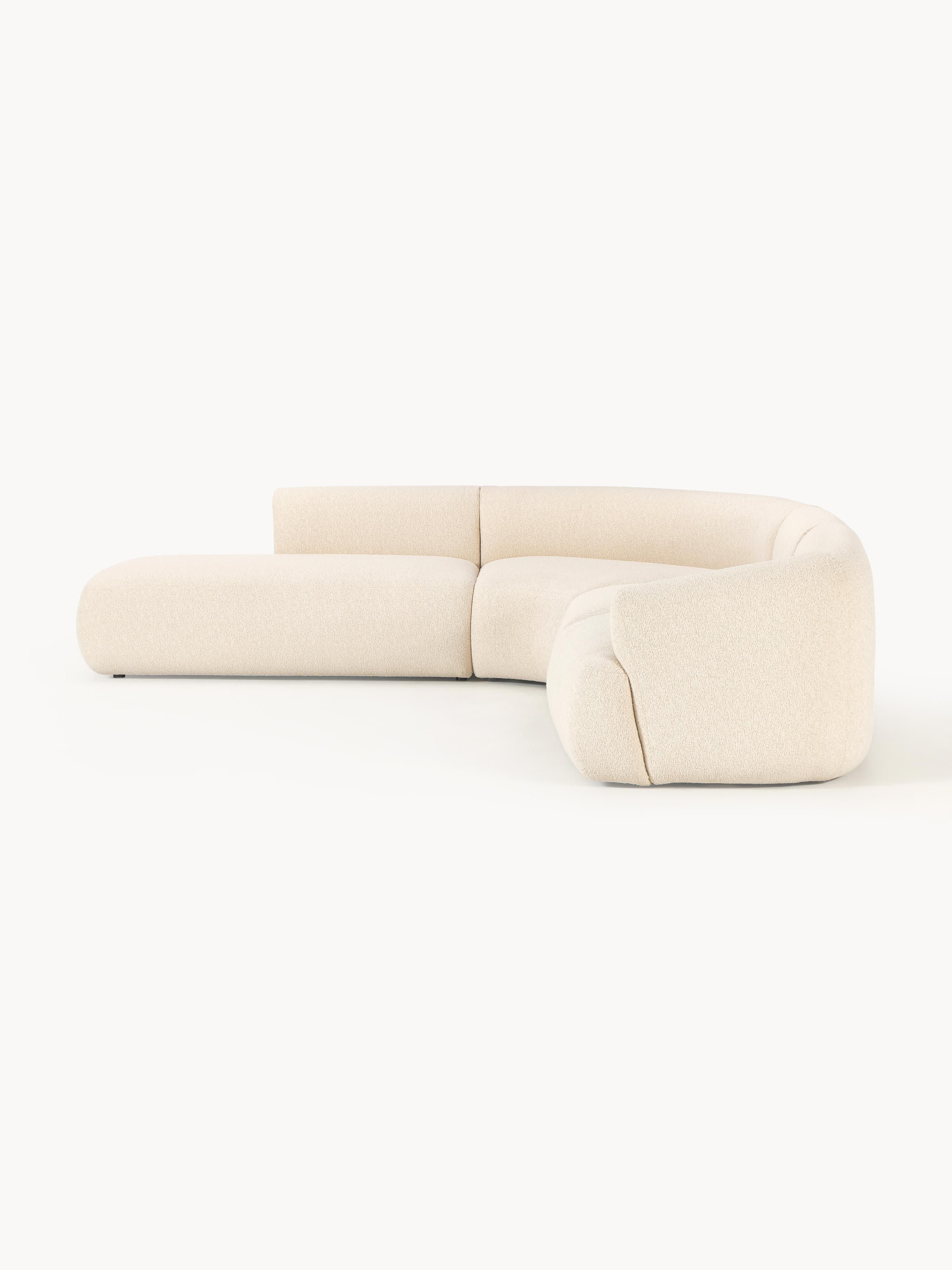 Modulaire bouclé hoekbank Sofia (4 zits)