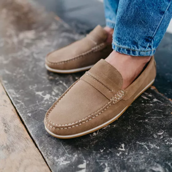 Mocassins BEIGE MEGIS CASUAL