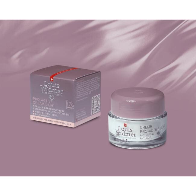 Louis Widmer Pro-Active Cream Light Zonder Parfum 50 ML