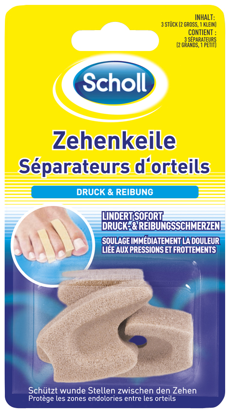 SCHOLL Zehenkeile 1 klein/2 gross 1 Stk