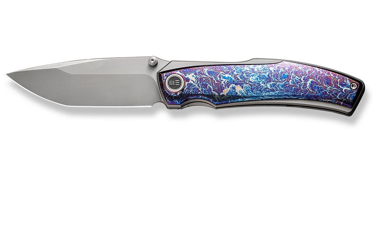 WE Knife Swordfin WE23067-1 Bead Blasted CPM 20CV, Flamed Titanium Gray Titanium zakmes, Thys Meades design
